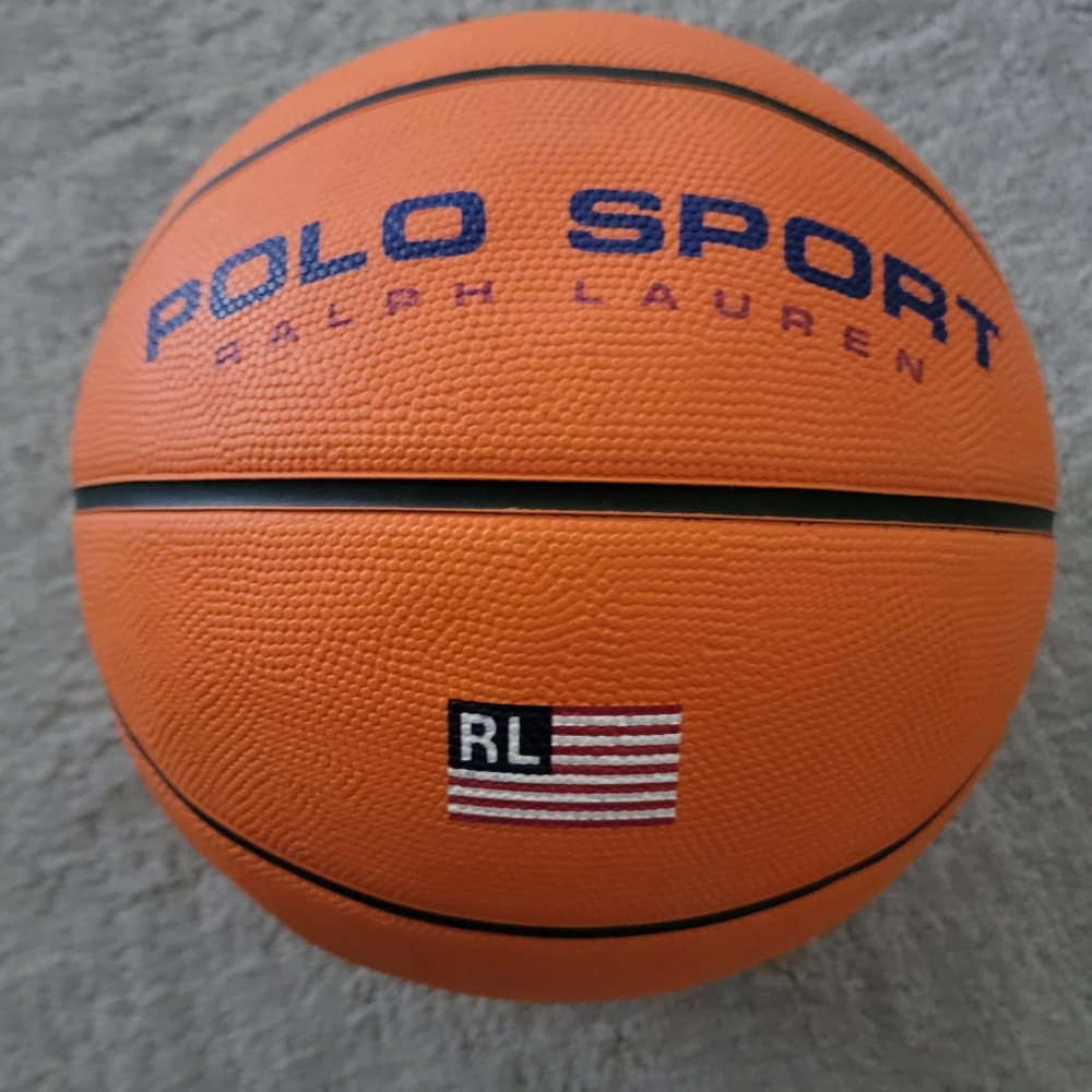 Rare vintage Polo Sport Ralph Lauren Basketball Orange Rawlings Ball